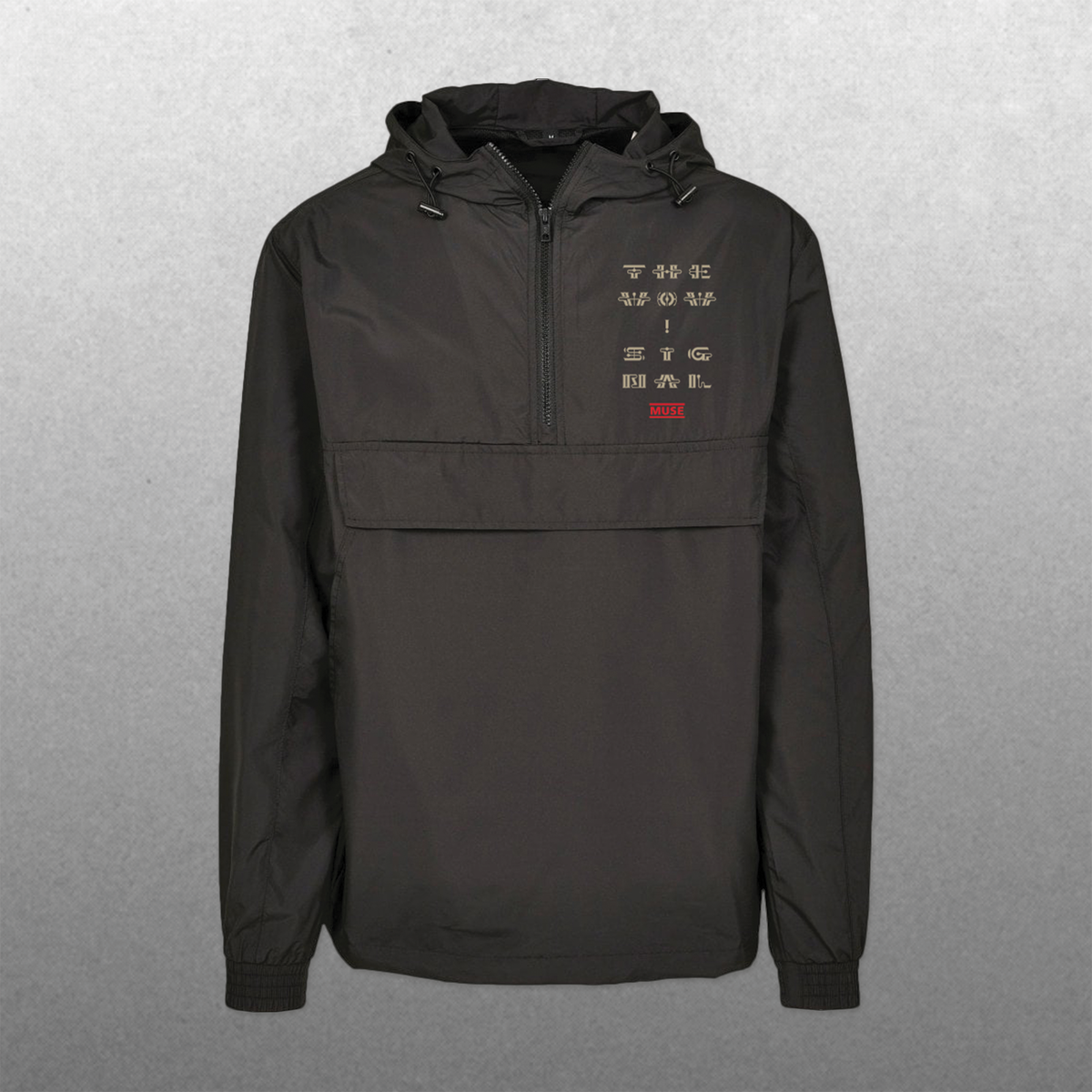 The Wow! Signal stacked Logo Pullover Jacket
